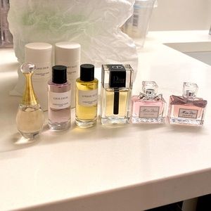 6 CHRISTIAN DIOR perfume sample size NEW